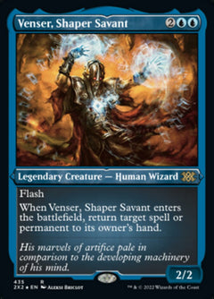 Venser, Shaper Savant (Foil Etched) [Double Masters 2022]-1
