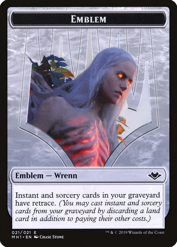 Shapeshifter (001) // Wrenn and Six Emblem (021) Double-Sided Token [Modern Horizons Tokens]-2