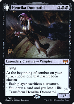 Henrika Domnathi // Henrika, Infernal Seer [Innistrad: Crimson Vow Prerelease Promos]-3