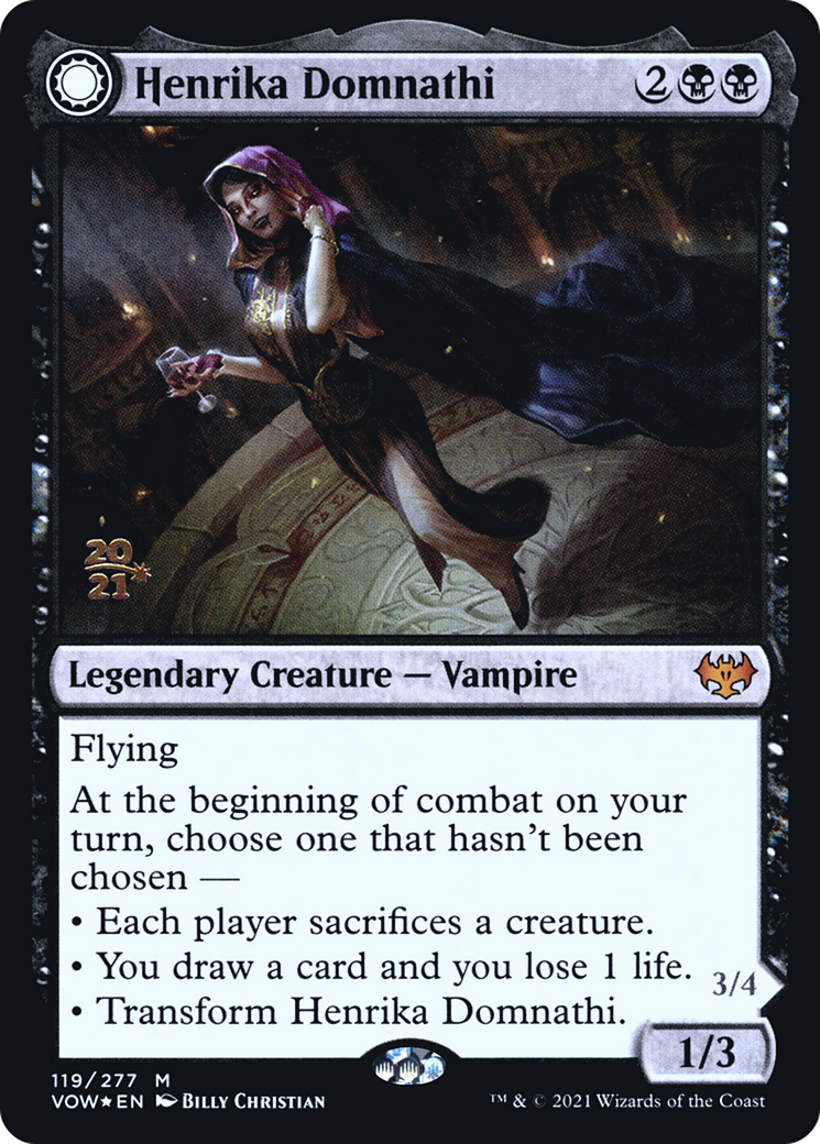 Henrika Domnathi // Henrika, Infernal Seer [Innistrad: Crimson Vow Prerelease Promos]-3