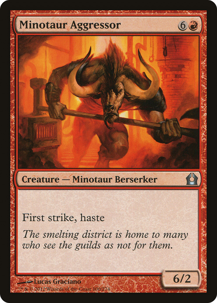 Minotaur Aggressor [Return to Ravnica]-1
