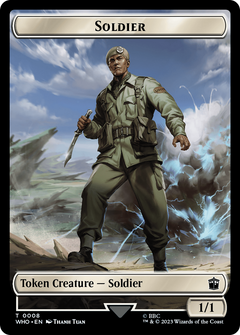 Soldier // Food (0025) Double-Sided Token [Doctor Who Tokens]-1