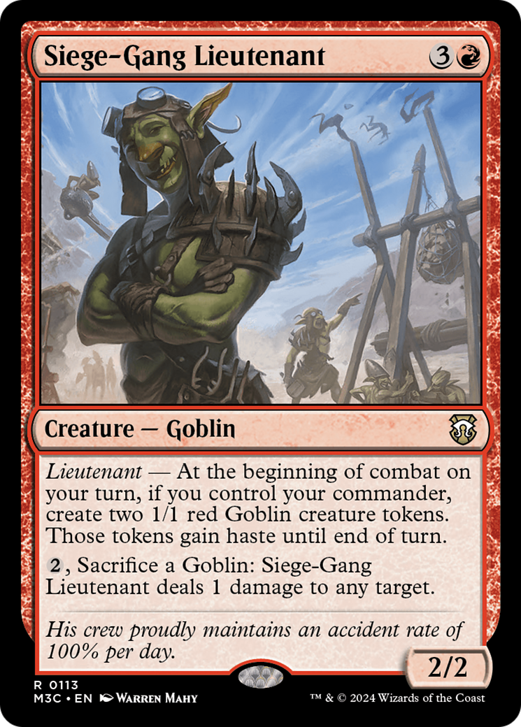 Siege-Gang Lieutenant [Modern Horizons 3 Commander]-1
