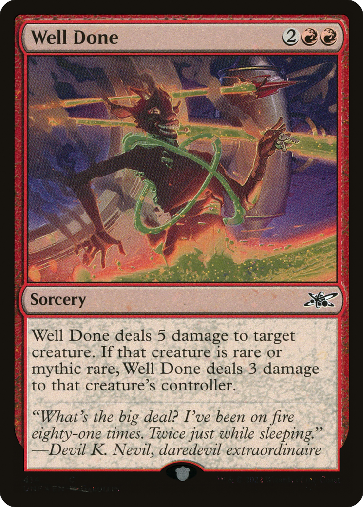 Well Done (Galaxy Foil) (UNF-414) - Unfinity Foil-1