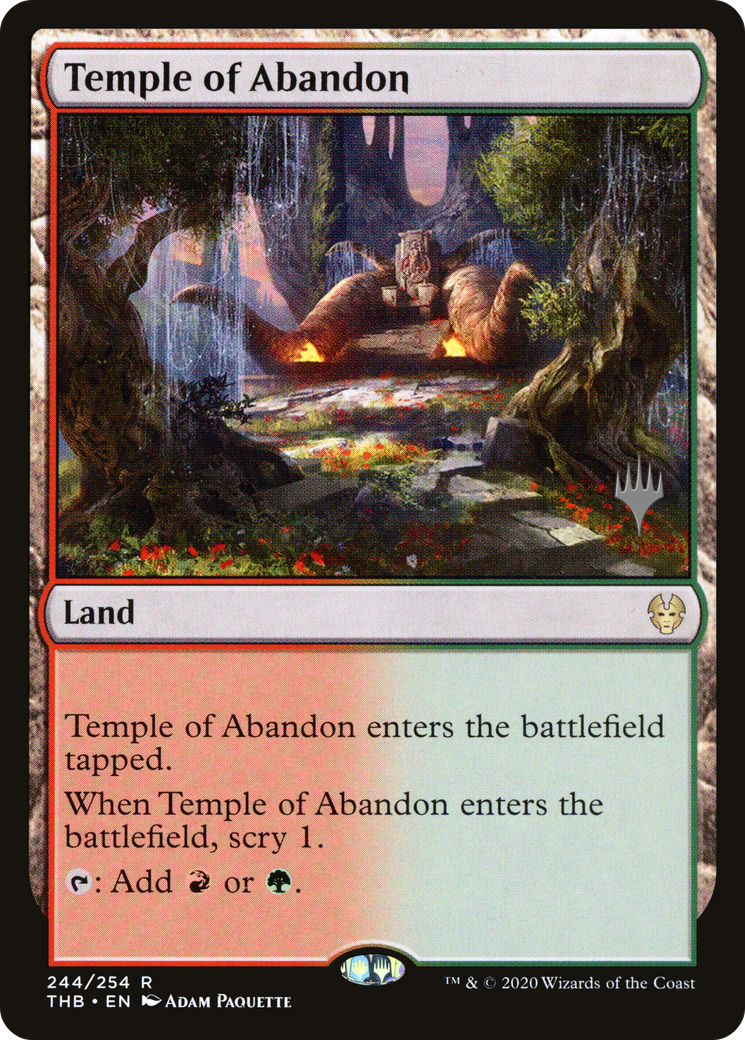 Temple of Abandon (Promo Pack) [Theros Beyond Death Promos]-1