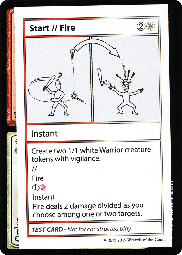 Start // Fire (2021 Edition) [Mystery Booster Playtest Cards]-1