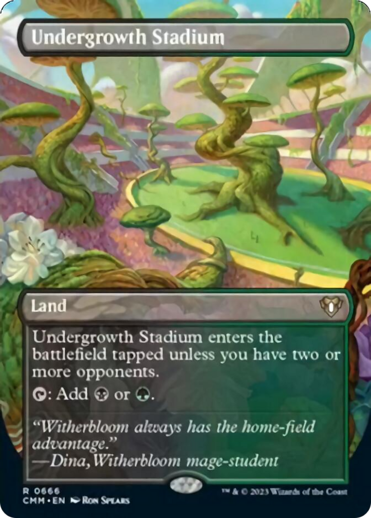 Undergrowth Stadium (Borderless Alternate Art) [Commander Masters]-1