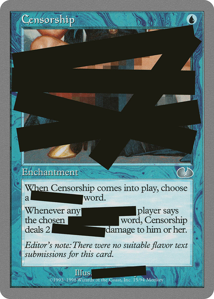 Censorship [Unglued]-1