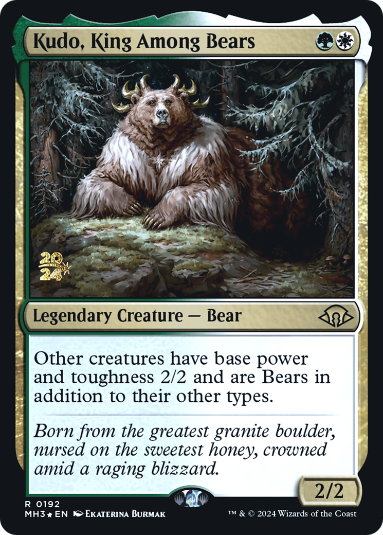 Kudo, King Among Bears [Modern Horizons 3 Prerelease Promos]-1