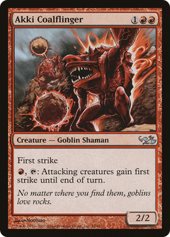 Akki Coalflinger [Duel Decks: Elves vs. Goblins]-1