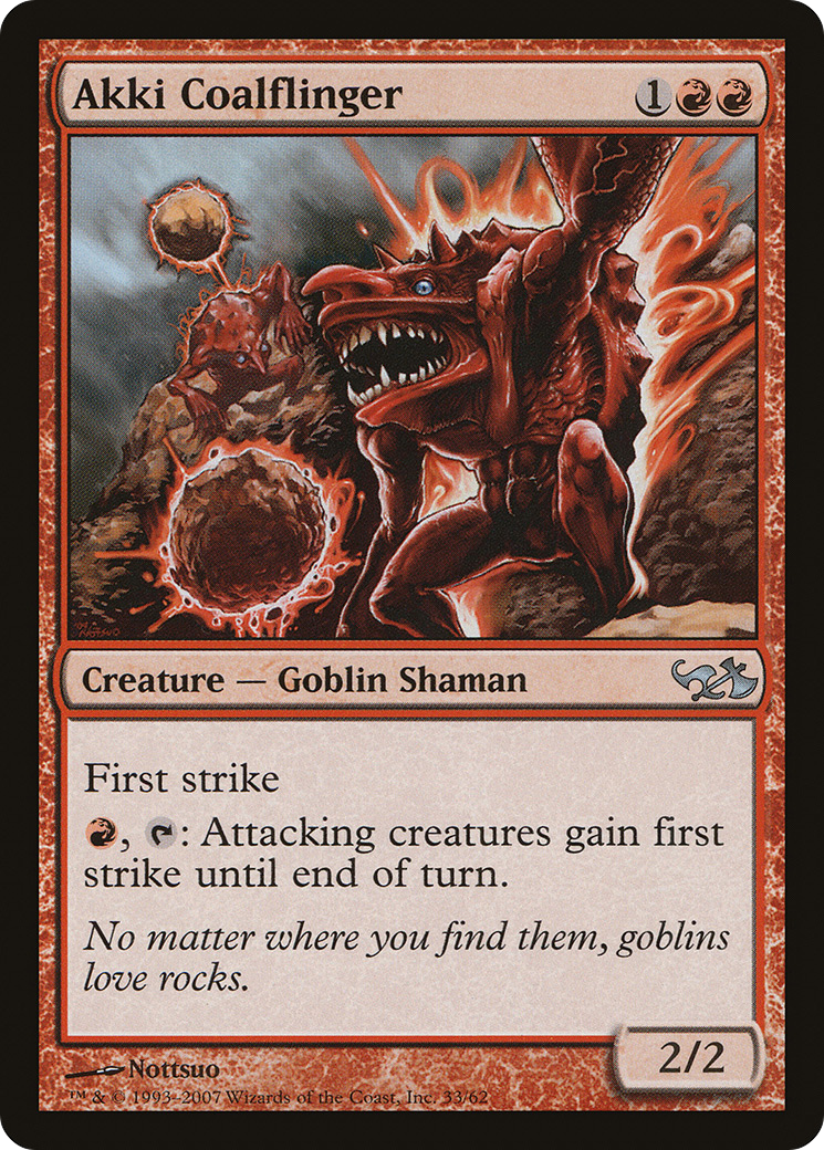 Akki Coalflinger [Duel Decks: Elves vs. Goblins]-1