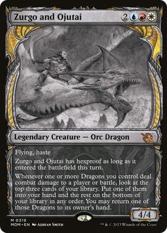 Zurgo and Ojutai (Showcase) (MOM-319) - March of the Machine: (Showcase) Foil-1