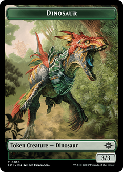 Dinosaur Egg // Dinosaur (0010) Double-Sided Token [The Lost Caverns of Ixalan Tokens]-2