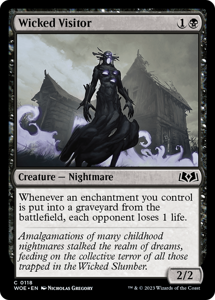 Wicked Visitor (WOE-118) - Wilds of Eldraine Foil-1