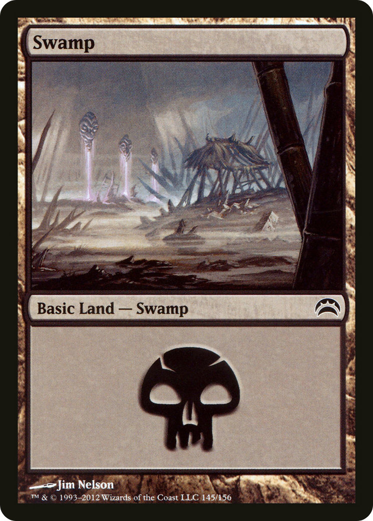 Swamp (145) [Planechase 2012]-1