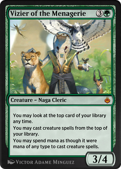 Vizier of the Menagerie (AKR-224) - Amonkhet Remastered-1