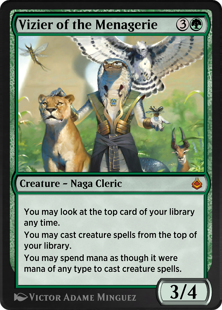 Vizier of the Menagerie (AKR-224) - Amonkhet Remastered-1