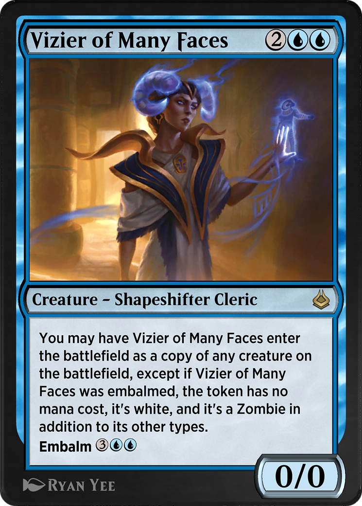 Vizier of Many Faces (AKR-087) - Amonkhet Remastered-1