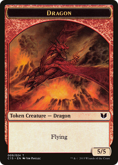 Dragon // Dragon Double-Sided Token [Commander 2015 Tokens]-3