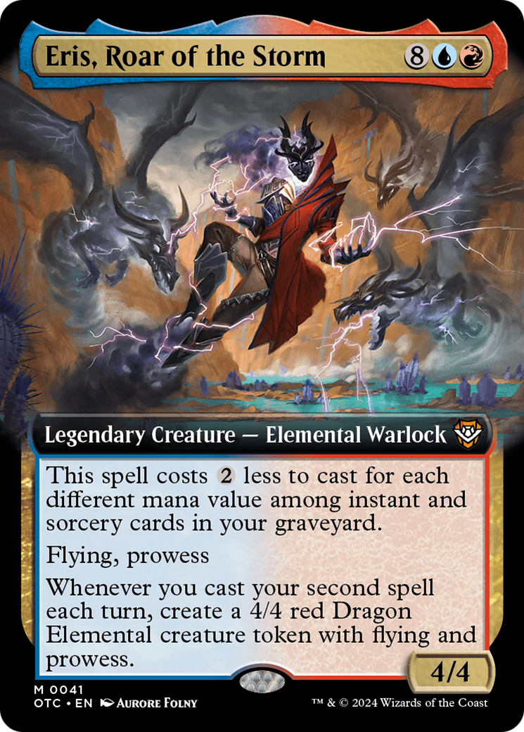 Eris, Roar of the Storm (Extended Art) [Outlaws of Thunder Junction Commander]-1