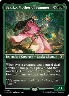 Sakiko, Mother of Summer (Foil Etched) [Commander Masters]-1