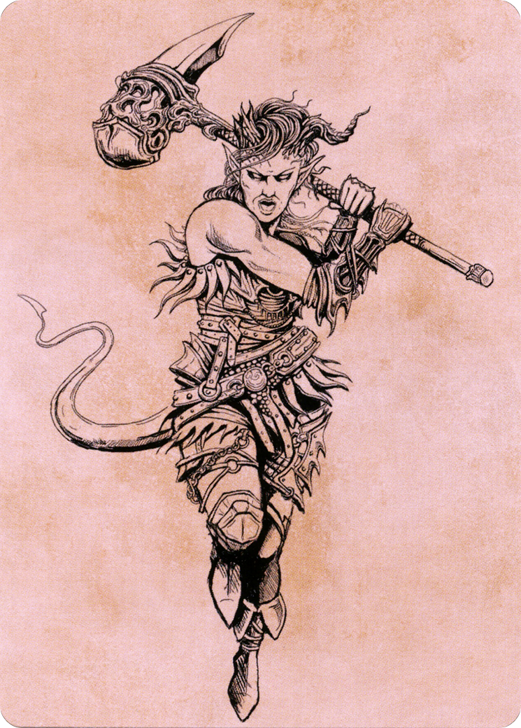 Karlach, Fury of Avernus // Karlach, Fury of Avernus (ACLB-054) - Battle for Baldur's Gate Art Series (Borderless) Foil-3