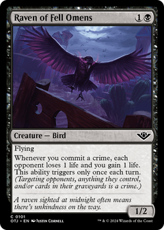 Raven of Fell Omens [Outlaws of Thunder Junction]-1