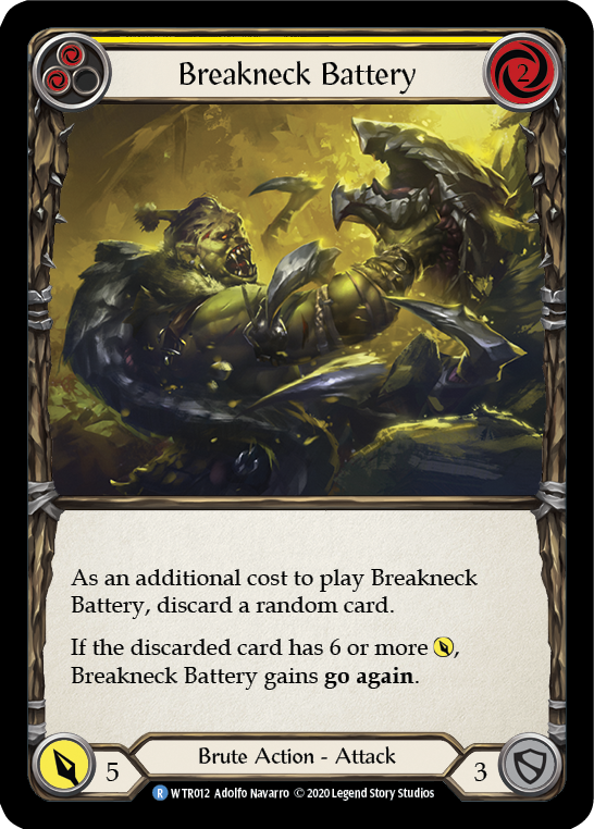 Breakneck Battery (Yellow) [U-WTR012] (Welcome to Rathe Unlimited)  Unlimited Rainbow Foil-2