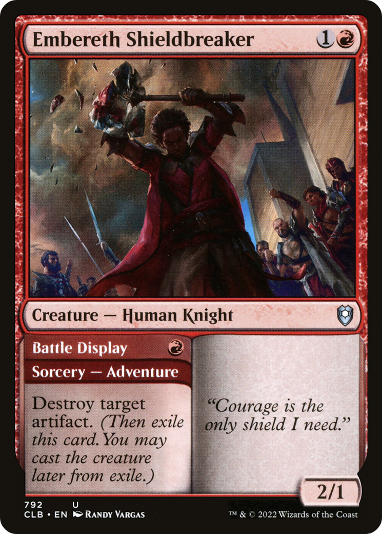 Embereth Shieldbreaker // Battle Display [Commander Legends: Battle for Baldur's Gate]-1