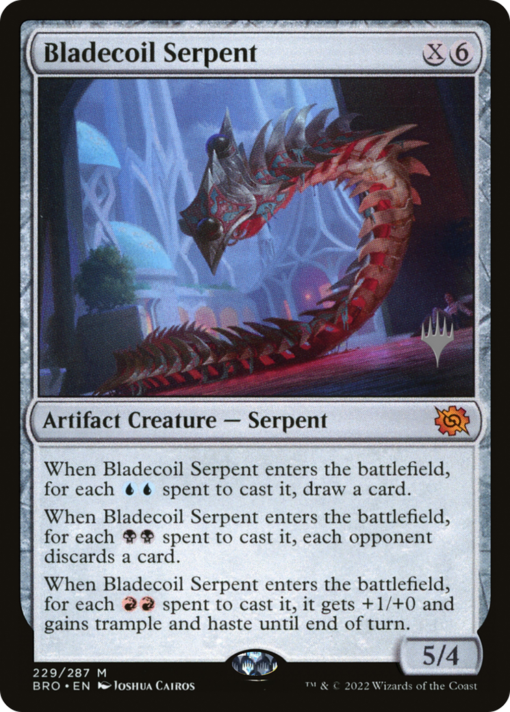 Bladecoil Serpent (Promo Pack) [The Brothers' War Promos]-1
