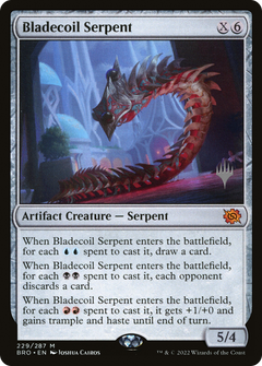 Bladecoil Serpent (Promo Pack) [The Brothers' War Promos]-1