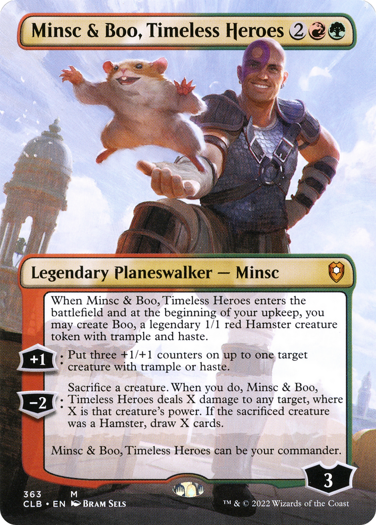 Minsc & Boo, Timeless Heroes (Borderless) [Commander Legends: Battle for Baldur's Gate]-1