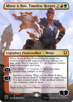Minsc & Boo, Timeless Heroes (Borderless) [Commander Legends: Battle for Baldur's Gate]-1