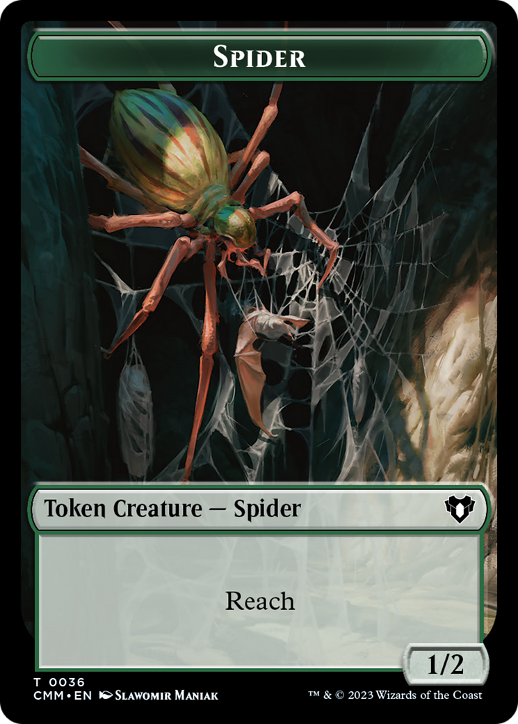 Spider (TCMM-036) - Commander Masters Tokens Foil-1