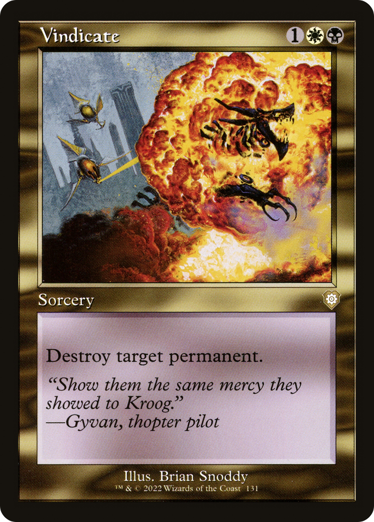 Vindicate (Retro Frame) (BRC-131) - The Brothers' War Commander-1