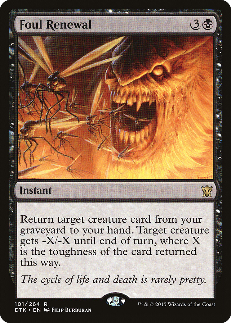 Foul Renewal [Dragons of Tarkir]-1