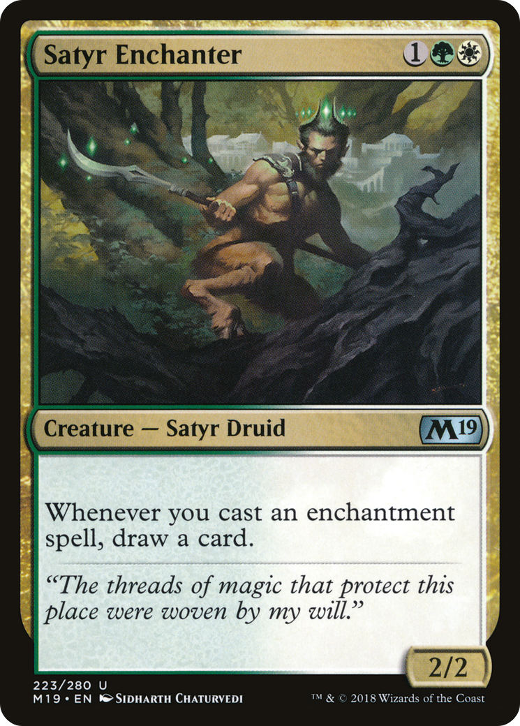Satyr Enchanter [Core Set 2019]-1