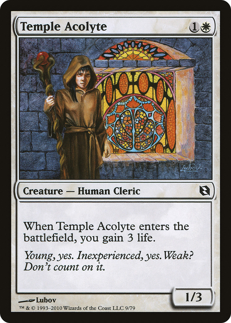 Temple Acolyte [Duel Decks: Elspeth vs. Tezzeret]-1