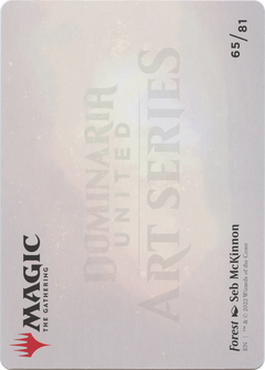 Forest // Forest (ADMU-065) - Dominaria United Art Series (Borderless) Foil-2