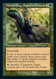 Chatterfang, Squirrel General (Retro Foil Etched) [Modern Horizons 2]-1