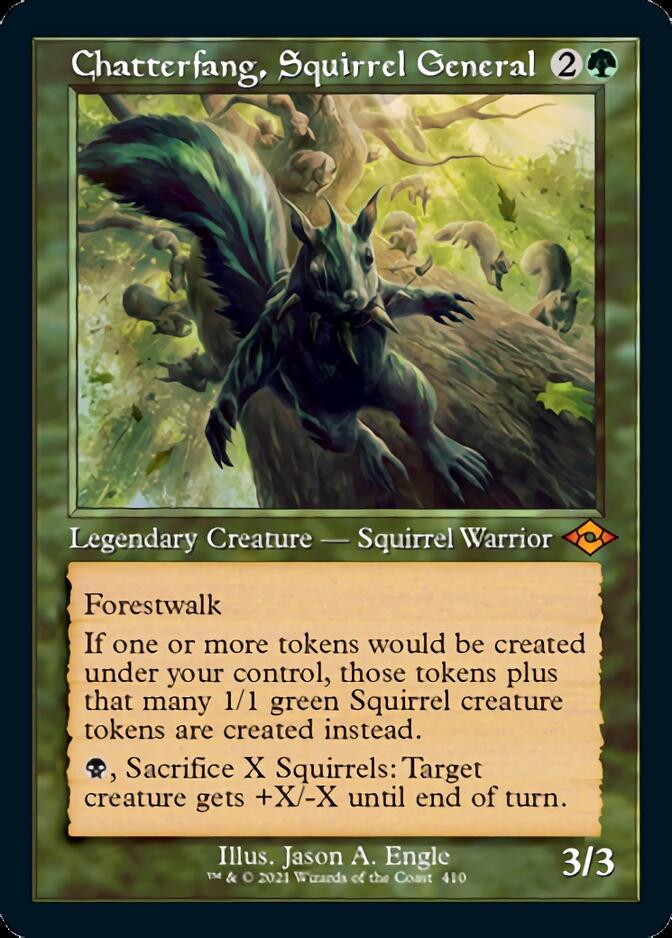 Chatterfang, Squirrel General (Retro Foil Etched) [Modern Horizons 2]-1