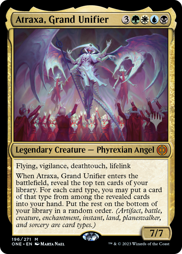 Atraxa, Grand Unifier (Promo Pack) [Phyrexia: All Will Be One Promos]-1
