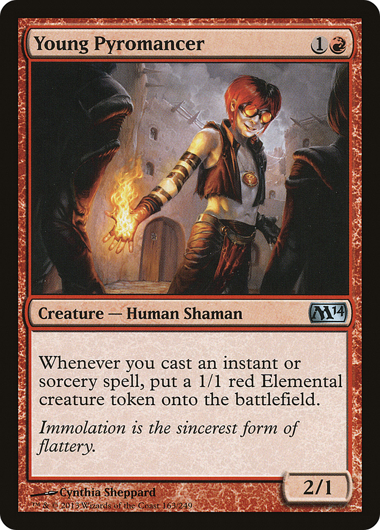Young Pyromancer (M14-163) - Magic 2014-1