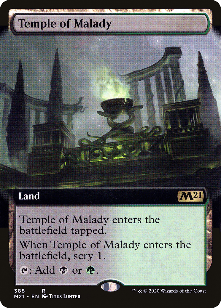 Temple of Malady (Extended Art) [Core Set 2021]-1