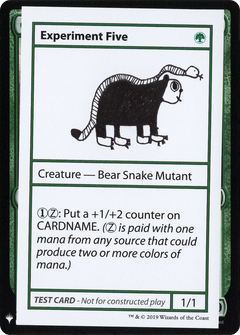 Experiment Five [Mystery Booster Playtest Cards]-1