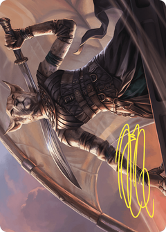 Mirri, Weatherlight Duelist // Mirri, Weatherlight Duelist (ACMM-028) - Commander Masters Art Series (Borderless)-3