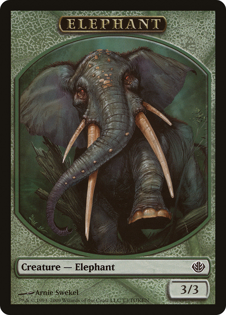 Elephant Token [Duel Decks: Garruk vs. Liliana Tokens]-1