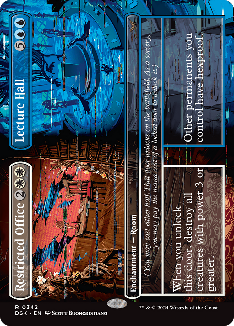 Restricted Office // Lecture Hall (Borderless) [Duskmourn: House of Horror]-1