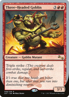 Three-Headed Goblin (UST-099) - Unstable Foil-1