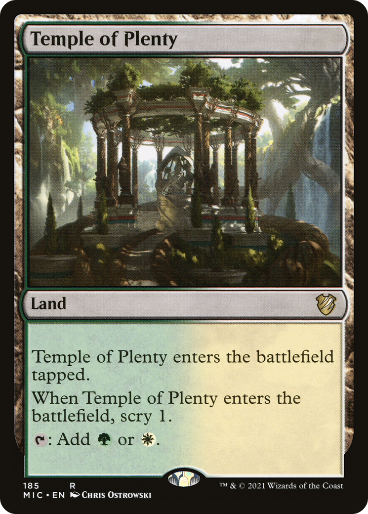 Temple of Plenty [Innistrad: Midnight Hunt Commander]-1